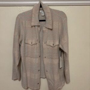 Women's Cream Plaid Jacket NWT Rachel Zoe